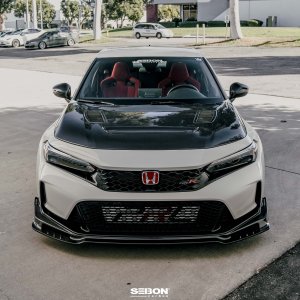 Honda Civic Front Lip - Seibon - MB-Style - Carbon Fiber - 2023+ Honda Civic Front Lip - Seibon - MB-Style - Carbon Fiber - 2023+